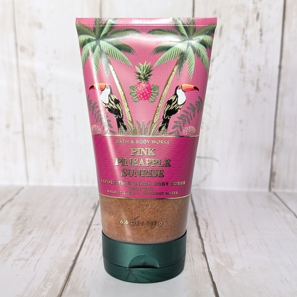 Bath Body‎ Works Pink Pineapple Sunrise Exfoliating Beach Body Scrub NEW